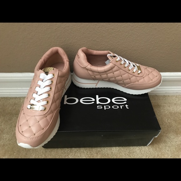 Bebe Sport Barkley Lace Up Sneakers Pink - Picture 2 of 7